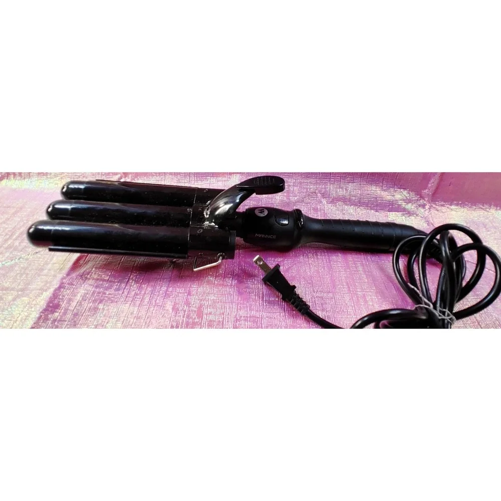 MANNICE Professional 3 Barrel Expert Hair Ironing Curler/Crimper Waver